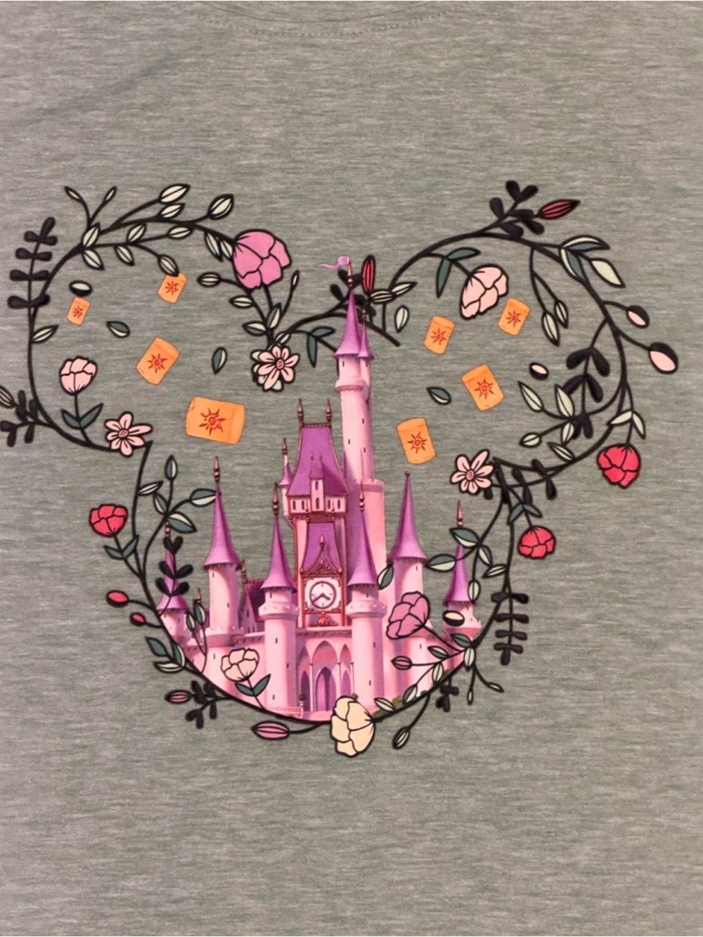 Women’s Large Pink Disney Castle Graphic Tee - New without tags
